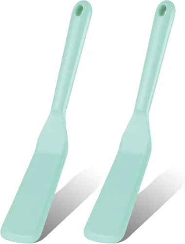 Miniatura 8 de Zopeal 2 Piezas Espátula para Crepes de Silicona Estrecha y Larga, Volteador Resistente al Calor para Cocinar, Espátula para Tortitas Antiadherente