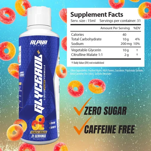 Miniatura 2 de Alpha Supps Fórmula de bomba líquida de glicerol+ - Suplemento líquido de glicerol y citrulina de alto rendimiento para bombas musculares mejoradas