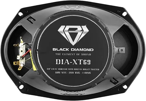 Miniatura 8 de BLACK DIAMOND DIA-XT69 Altavoz de rango medio de audio para automóvil de 6 x 9 pulgadas con tweeter de bala incorporado de 4 ohmios 550 vatios