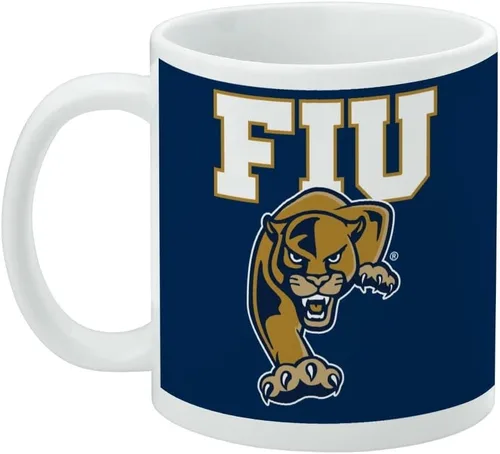 Miniatura 3 de Taza de cerámica con el logotipo principal de la Universidad Internacional de Florida, tazas de regalo originales para café, té y bebidas calientes