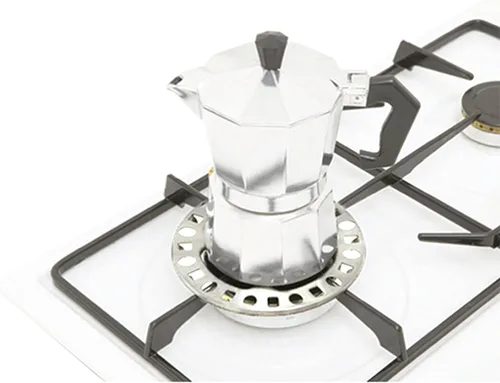 Miniatura 2 de Salvamanteles reductores de anillo de gas de 4.5 pulgadas, accesorios universales de estufa para estufa, cocina de horno, café expreso a fuego lento