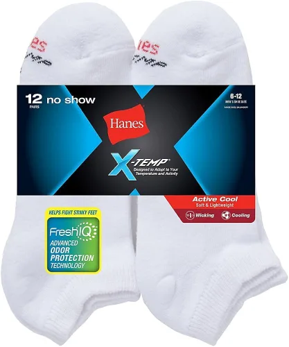 Miniatura 2 de Hanes FreshIQ X-Temp Active Cool No-Show Calcetines 12
