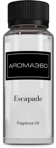 Aroma360 - Aceite de Fragancia Escapade - Aceite de Difusor de Aroma de Aromaterapia de Lujo - Toques de Limón, Océano, Bergamota y Jazmín Fragante
