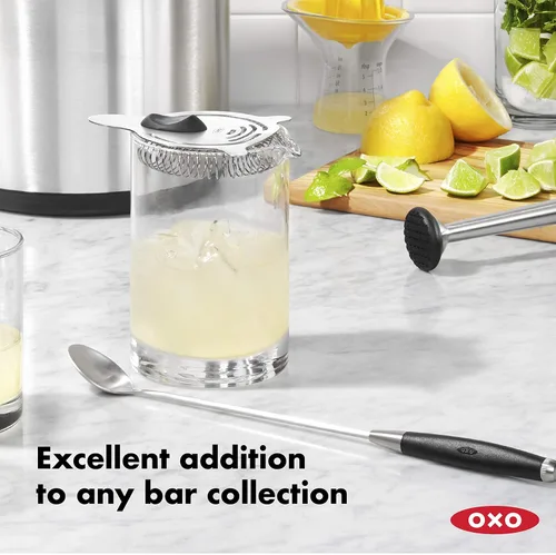 Miniatura 4 de colador de acero OXO, para cócteles, Filtro, Plateado