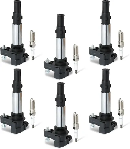 Miniatura 19 de Paquete de 5 bobinas de encendido UF575 y bujías de iridio compatibles con Audi A3 2004-2013, A4 2005-2016 y Volkswagen Jetta 2005-2015, Tiguan