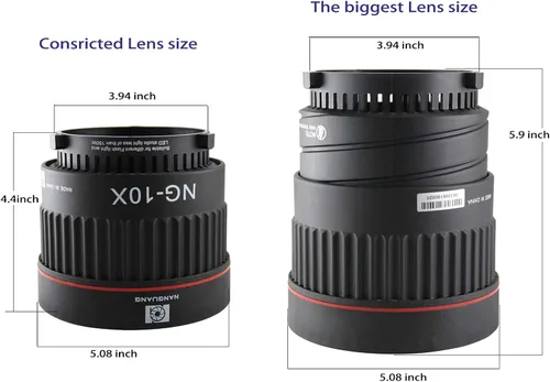 Miniatura 2 de EXMAX NG-10X Fresnel Adaptador de enfoque de lente Fresnel Spot S-Mount Adaptador Accesorio 10-40° 5X Lente de enfoque más brillante Ajustar