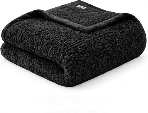 Miniatura 15 de Woolrich Burlington Manta Bereber súper suave, cobertura acogedora y ligera con ribete de terciopelo lujoso, colcha moderna y elegante para todas