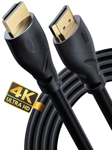 Miniatura 19 de PowerBear - Cable HDMI 4K 10 pies, nailon trenzado y conectores dorados Pack de 1 6 patas Negro