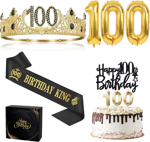 Miniatura 26 de Regalos de cumpleaños número 17 para niño, decoraciones de cumpleaños número 17 para niños, suministros de decoración de fiesta, incluyendo corona