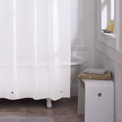 Miniatura 3 de Zenna Home Forro de cortina de ducha, forro transparente pesado para duchas y bañeras con ojales inoxidables y dobladillo pesado, EVA de calibre 8