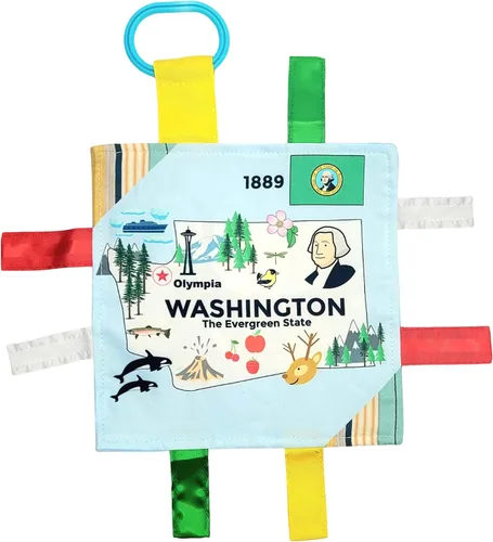 Miniatura 19 de Baby Jack & Co - Cochecito de juguete para bebés de 8 x 8 pulgadas, juguete para bebés, juguetes arrugados para desarrollar cinco sentidos, aprende