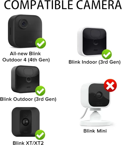 Miniatura 3 de Paquete de 3 cargadores de panel solar compatibles con Blink Outdoor 4 (4ª generación)/(3ª generación) y Blink XT2/XT, IP66 resistente a