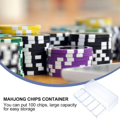 Miniatura 5 de LABRIMP Contenedor de almacenamiento de 5 compartimentos de plástico, caja de chips, contenedor transparente, caja organizadora transparente