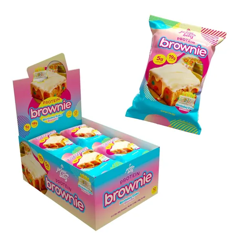 Miniatura 10 de Prime Bites Brownie Proteico de Alpha Prime Supplements Alto en Proteína, Golosina Baja en Azúcar Fortificada con Colágeno Delicioso Bocadillo