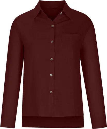 Miniatura 3 de SMIDOW Camisa de algodón y lino con botones para mujer