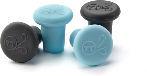 Miniatura 12 de Outset B229 Tapones de silicona para botellas de vino, juego de 4, surtido Colores Variados