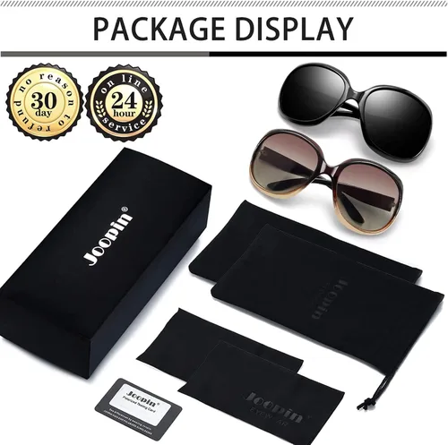 Miniatura 225 de Joopin Lentes de sol de gran tamaño para mujer, polarizados, grandes, para conducción, protección UV, grandes sombras