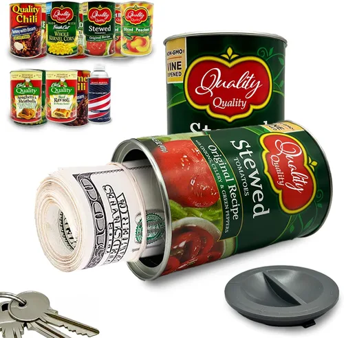 Miniatura 12 de La lata de sopa falsa se desvía segura - Mantén tus objetos de valor seguros - Almacenamiento de seguridad para el hogar - Espaguetis y albóndigas