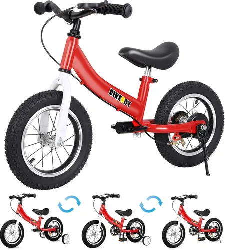 Miniatura 7 de Balance Bike 2 in 1,The Dual Use of a Kids Balance Bike and Toddler Bike, for 2 3 4 5 6 7 Years Old -12 14 16 Inches with Training Theory, Brake