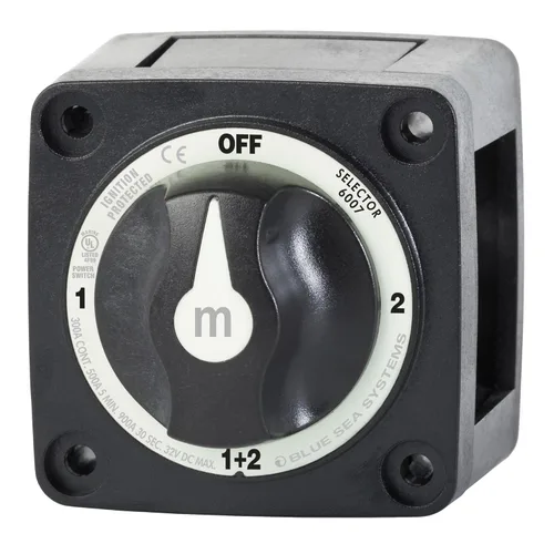 Miniatura 10 de Blue Sea Systems 6006 interruptor aislador de batería serie m ON/OFF con llave de bloqueo, rojo
