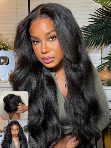 Miniatura 15 de Nadula Bye Bye Cap 13x4 HD Cuero Cabelludo Real 3D Body Wave Pelucas de Encaje Frontal de Cabello Humano Pre Todo, Peluca Sin Pegamento con Cordón