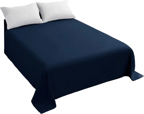 Miniatura 12 de Sfoothome Sábana encimera azul real, sábana superior de microfibra ultra suave y cómoda tamaño Queen