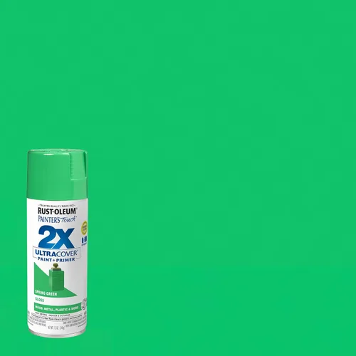 Miniatura 2 de Rust-Oleum Painter's Touch 2X Ultra Cover 334055 - Pintura en aerosol, 12 onzas, color verde primavera brillante