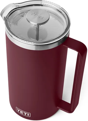 Miniatura 18 de YETI Rambler - Cafetera de prensa francesa de 34 onzas, color rojo rescate