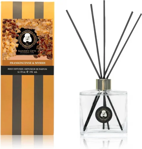 Miniatura 10 de Rainier's Gifts Juego de difusor de varillas (French Country Rose Garden) – Varillas difusoras de aceite perfumado – Ambientador de aromaterapia