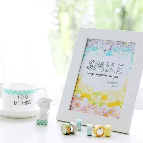 Miniatura 5 de YUBBAEX - Juego de 24 rollos de cinta Washi - Cintas adhesivas decorativas básicas y delgadas para manualidades, bricolaje, diarios, planificadores