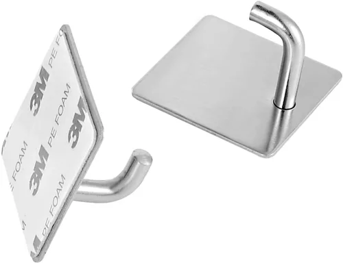 Miniatura 4 de Portarrollos de papel higiénico autoadhesivo o atornillado con estante para teléfono, soporte para rollos de papel higiénico de acero inoxidable SUS