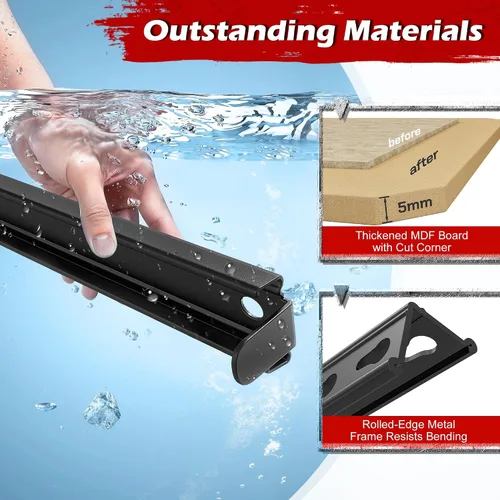 Miniatura 6 de REIBII Estantes de almacenamiento de 1600 libras, estantería de metal resistente, estantes de garaje de 5 niveles, estante de metal ajustable