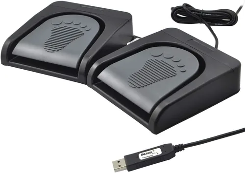 Miniatura 6 de iKKEGOL Conjunto de pedal doble USB actualizado Control de interruptor de 2 pies Programa de interruptor de pie de botón de 2 teclas Videojuego