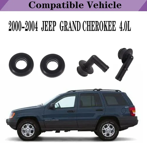 Miniatura 2 de 53013360AA para Jeep Grand Cherokee 4.0 Válvula PCV 2000 2001 2002 2003 2004 Válvula de ventilación Grand Cherokee Codo y junta PCV CCV Ventilación
