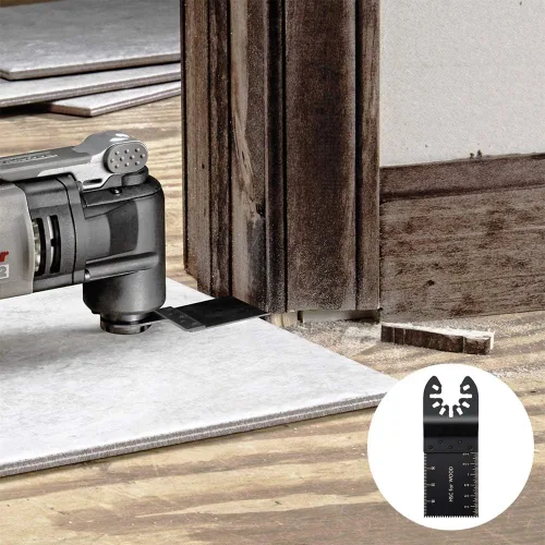 Miniatura 7 de 40 hojas de sierra oscilantes universales de madera multiherramienta de liberación rápida para cable Porter Black & Decker Rockwell Ridgid Ryobi