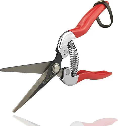 Miniatura 9 de Tijeras podadoras profesionales con filo profesional Gonicc de 8 pulgadas (GPPS-1002), tijeras podadoras para árbol, cortadora de mano, tijeras