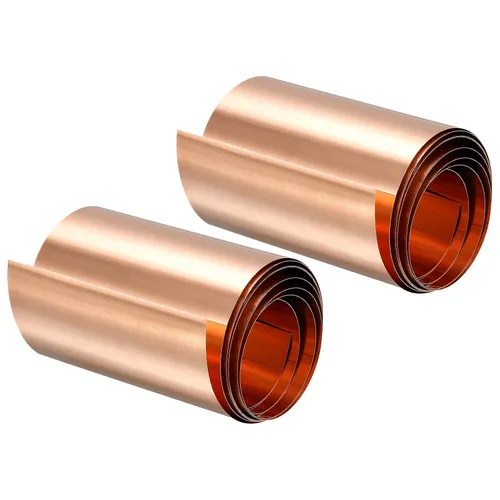 Miniatura 33 de Uxcell Hoja de rollo de hoja de cobre, 3 piezas 0.000x3.937x39.370 in rollo de hoja de cobre puro para manualidades, reparaciones eléctricas, puesta