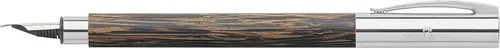 Miniatura 3 de Faber Castell 148172 EF - Pluma estilográfica, punta extrafina, ambición, madera de coco, palmera