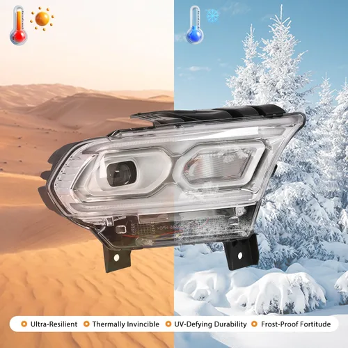 Miniatura 4 de Conjunto de faros LED cromados para Dodge Durango 2021 lado derecho del pasajero