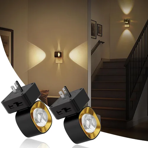 Miniatura 10 de JandCase Luces nocturnas enchufables a la pared, proyector de estrellas, luz nocturna de galaxia automática 3CCT, enchufe con sensor de luz