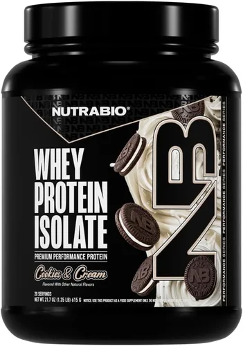 Miniatura 23 de NutraBio 100% Aislado de Proteína de Suero en Polvo, 25g de Proteína con Perfil Completo de Aminoácidos, Libre de Soja y Gluten, Proteína de Suero