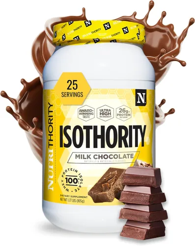 Miniatura 12 de Nutrithority - Polvo de proteína de suero aislado Isothority con proteína ultraabsorbible y BCAA para construir músculo y acelerar la recuperación