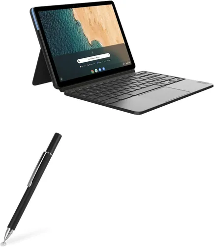 BoxWave Lápiz óptico compatible con Lenovo Chromebook Duet, lápiz capacitivo FineTouch, lápiz capacitivo súper preciso, color negro azabache