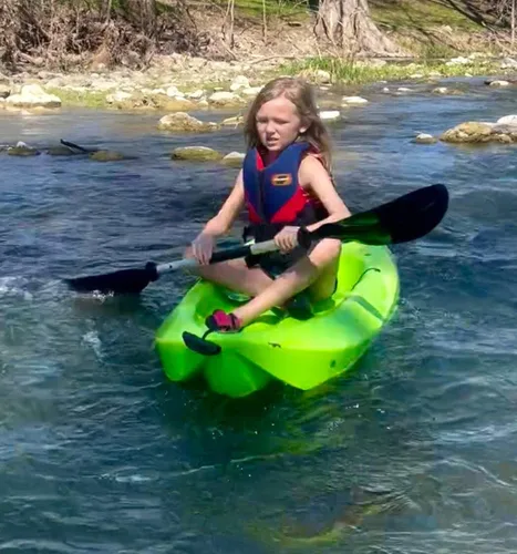 Miniatura 4 de Kids Kayak Paddle for River Tubing and Water Adventures Double-Sided Oars Ideal for Young Paddlers or on River Runs, Lakes, and Streams Negro