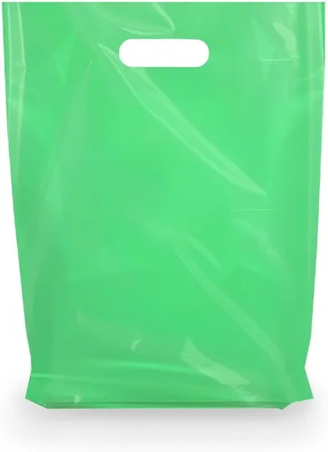 Miniatura 14 de Bolsas de mercancía de plástico MMSBAGS para venta al por menor, con asas troqueladas, fuertes, resistentes al desgarro, diferentes tamaños