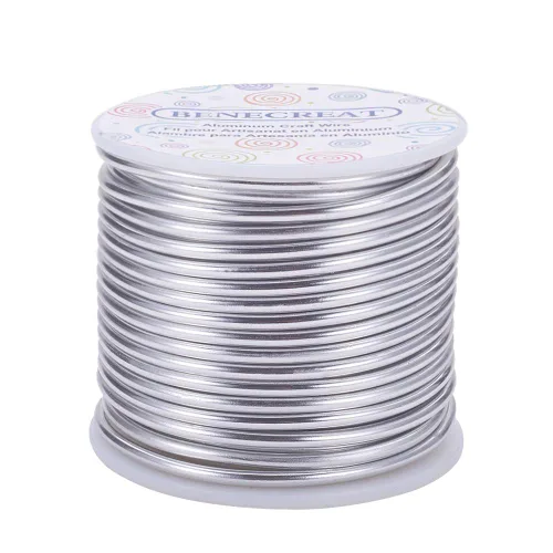 Miniatura 16 de BENECREAT -Alambre de aluminio para joyería de calibre 9, 55 pies, alambre metálico flexible para esculpir, ideal para manualidades de Halloween