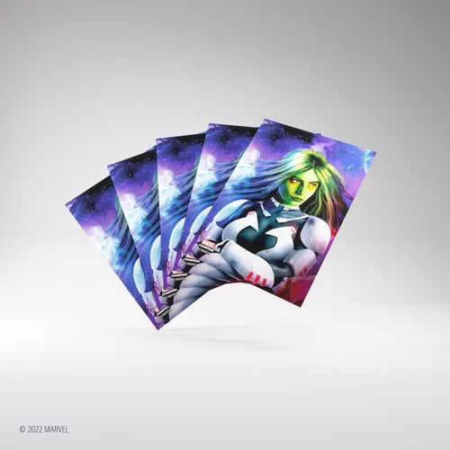 Miniatura 3 de Gamegenic Marvel Champions The Card Game - Juego de cartas oficial Gamora Fine Art, paquete de 50 fundas artísticas y 1 funda transparente