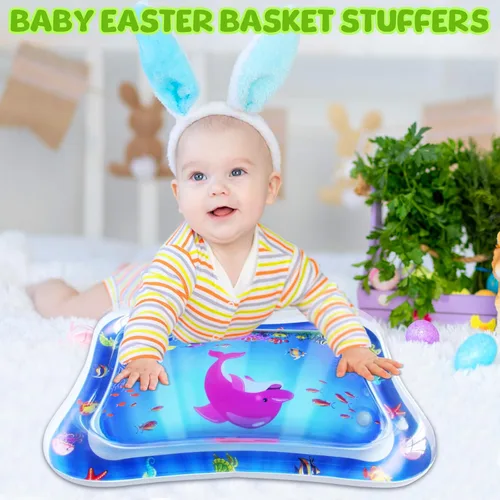 Miniatura 9 de ZMLM Alfombrilla Acuática para Tiempo de Barriga de Bebé: Juguetes para Bebés, Regalos para Recién Nacidos, Inflable, Alfombrilla de Juego Sensorial