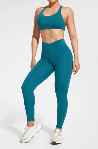 Miniatura 5 de JOYSPELS Brasier deportivo de entrenamiento para mujer, tirantes cruzados en la espalda, tops cortos casuales con almohadillas extraíbles