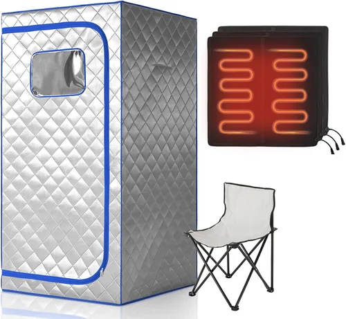 Miniatura 9 de Sauna infrarroja portátil, sauna de infrarrojos lejanos de tamaño completo, sauna personal de cuerpo completo, almohadilla de pie de calefacción